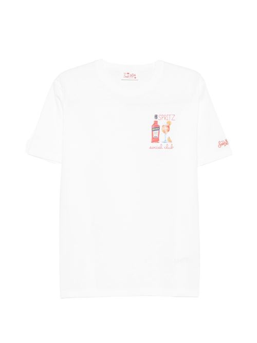 T-shirt uomo MC2 Saint Barth Portofino bianca con stampa MC2 SAINT BARTH | PORTOFINO07996L
